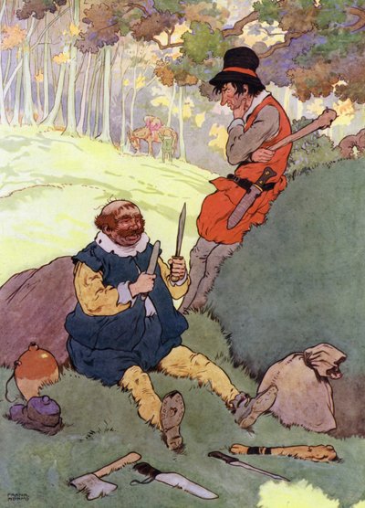 Illustration pour Les enfants dans les bois - Frank Adams