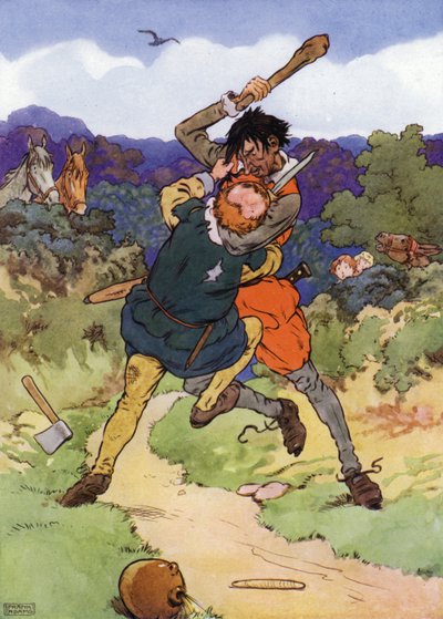 Illustration pour Les Enfants dans la Forêt - Frank Adams