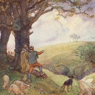 Illustration pour The Scholar-Gipsy de Matthew Arnold - Frank Adams