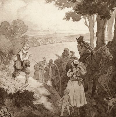 Illustration pour The Scholar-Gipsy de Matthew Arnold - Frank Adams