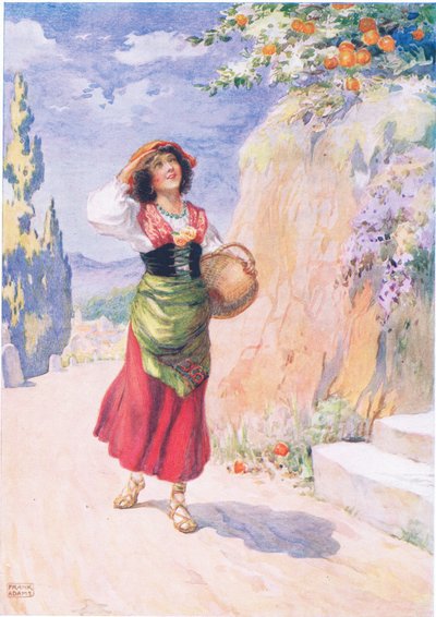Pippa Passes, de Pippa Passes par Robert Browning (1812-89) illustré dans Histoires pour enfants des Poètes par M.B.Belgrave et H.Hart - Frank Adams