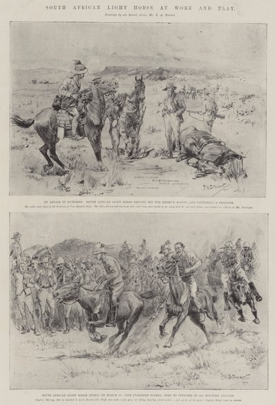 South African Light Horse au travail et au jeu - Frank Algenon Stewart