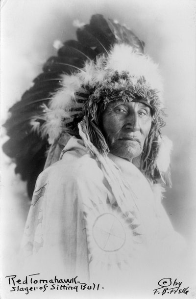 Red Tomahawk, tueur de Sitting Bull, vers 1890-1910 - Frank Bennett Fiske