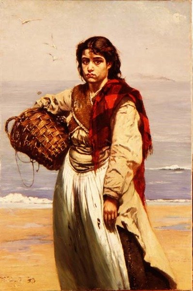 La pêcheuse irlandaise - Frank Buchser