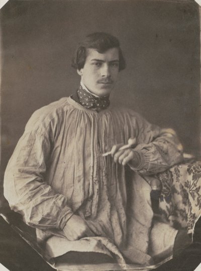 Artiste ou assistant avec pipe - Frank Chauvassaignes