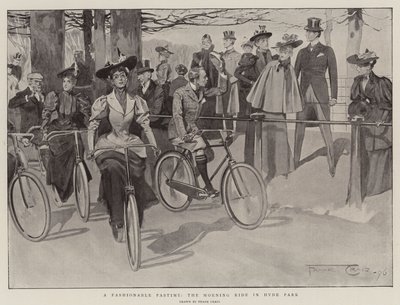 Un passe-temps à la mode, la promenade matinale à Hyde Park - Frank Craig