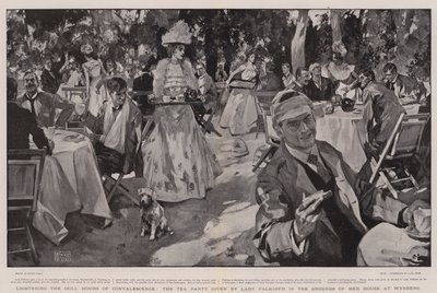 Éclaircir les Heures Ennuyeuses de la Convalescence, la Fête du Thé donnée par Lady Falkiner dans les Jardins de sa Maison à Wynberg - Frank Craig