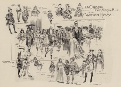 Le bal costumé des enfants à la Mansion House - Frank Craig