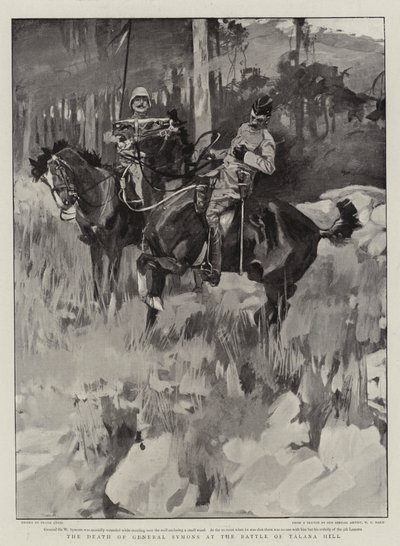 La mort du général Symons à la bataille de Talana Hill - Frank Craig