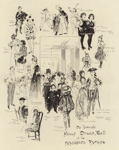 Le bal costumé des enfants à la Mansion House - Frank Craig