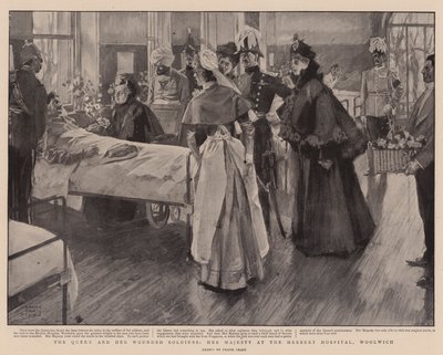 La Reine et ses Soldats Blessés, Sa Majesté à l