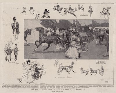 Le Spectacle Équestre Royal dans le Vieux Parc aux Cerfs, Richmond - Frank Craig