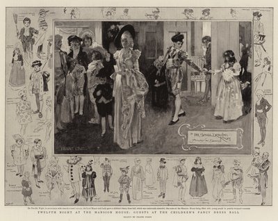 Douzième nuit à la Mansion House, invités au bal costumé pour enfants - Frank Craig