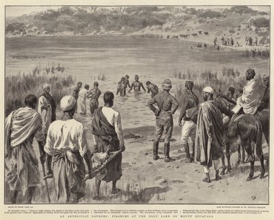 Un Lourdes abyssinien, pèlerins au lac sacré sur le mont Zouquala - Frank Dadd