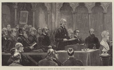 Réunion commémorative de Dean Stanley dans la salle capitulaire, Abbaye de Westminster - Frank Dadd