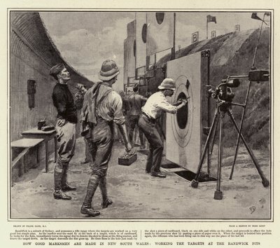 Comment les bons tireurs sont formés en Nouvelle-Galles du Sud, travaillant les cibles aux fosses de Randwick - Frank Dadd