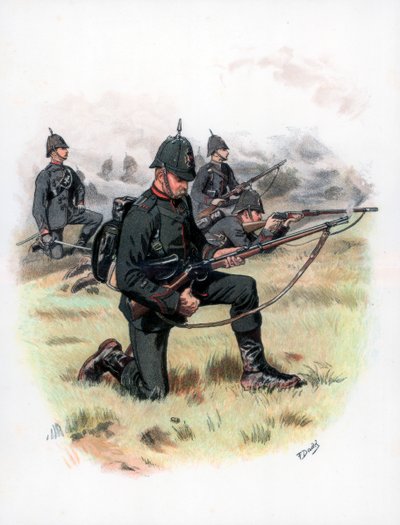 Ordre de marche, The Kings Royal Rifle Corps anciennement 60th Rifles, 1889 - Frank Dadd