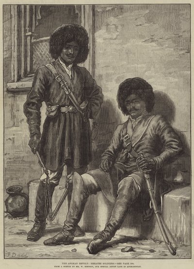La révolte afghane, soldats Heratee - Frank Dadd