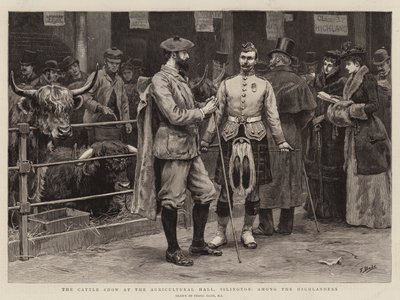 Le Salon du Bétail au Agricultural Hall, Islington, parmi les Highlanders - Frank Dadd
