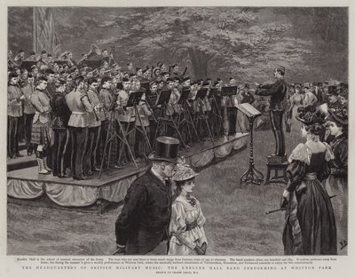 Le quartier général de la musique militaire britannique, le groupe de Kneller Hall jouant à Whitton Park - Frank Dadd