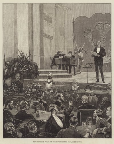Le prince de Galles au club des Minnesingers, Portsmouth - Frank Dadd