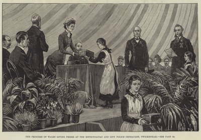 La princesse de Galles remettant des prix à l