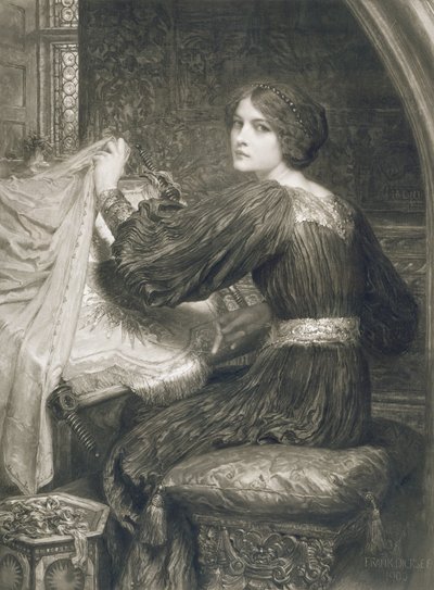 Pénélope, gravé par Norman Hirst (1862-c.1955) pub. par Frost and Reed, 1903 - Frank Dicksee