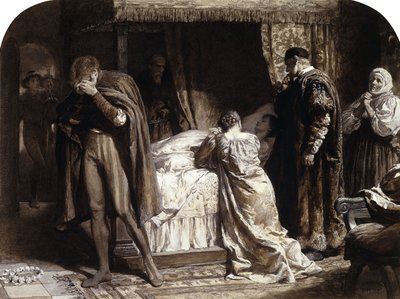 Scènes de Roméo et Juliette : La chambre de Juliette - Frank Dicksee