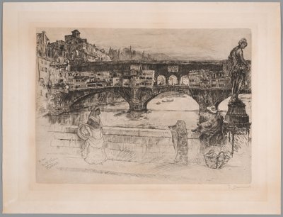 Ponte Vecchio, Florence (Première plaque) - Frank Duveneck