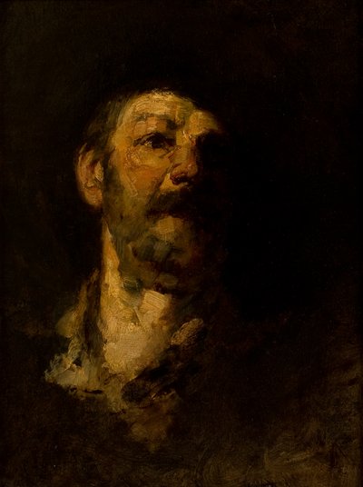 Étude de tête, homme avec chapeau - Frank Duveneck