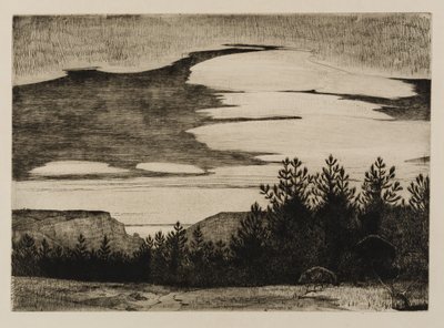 Vue sur la crique [Lamorna] - Frank Gascoigne Heath