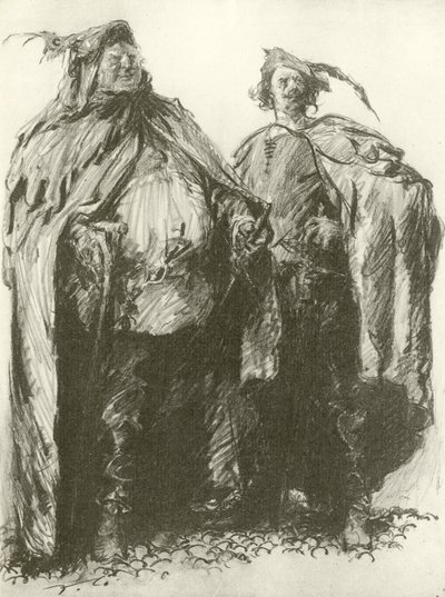 Sir John Falstaff et Pistol - Frank Gillett
