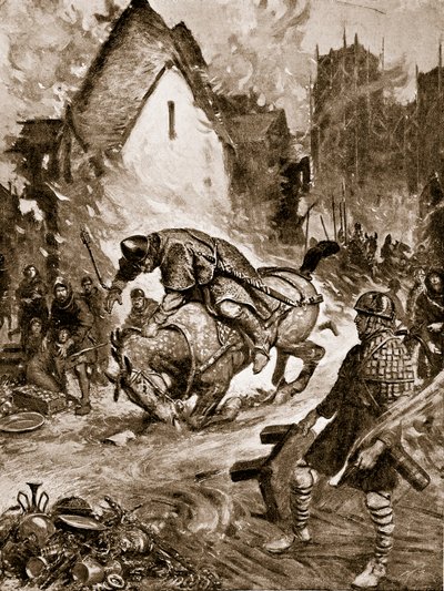 Guillaume mortellement blessé à Mantes, illustration de 