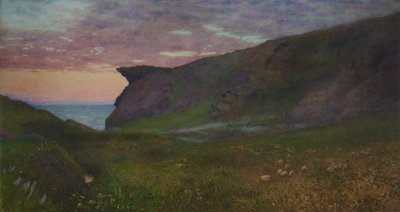 Coucher de soleil sur la côte de Cornouailles - Frank Goodwin