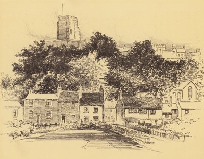 Château de Clitheroe (lithographie) - Frank Greenwood
