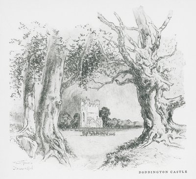 Château de Doddington (lithographie) - Frank Greenwood