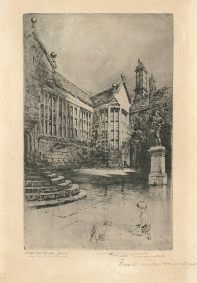 Tour de Hoghton, Lancashire (lithographie) - Frank Greenwood