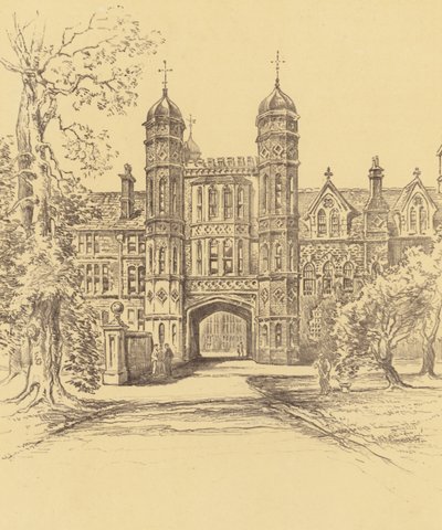 École Rossall (lithographie) - Frank Greenwood