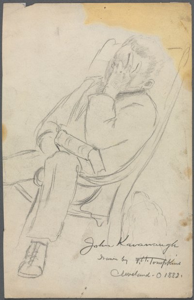 Esquisse de John Kavanaugh, 1882 - Frank H. Tompkins