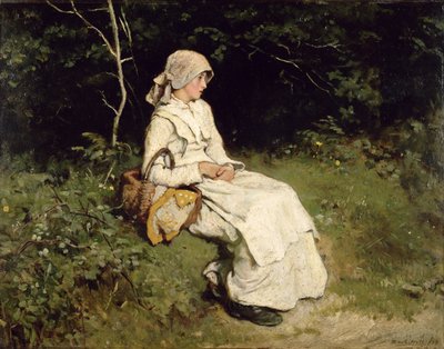 Repos en chemin, 1879 - Frank Holl