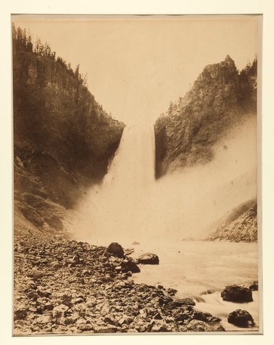 Grandes chutes du Yellowstone, 360 pieds - Frank Jay Haynes