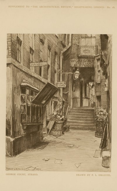 George Court sur le Strand - Frank Lewis Emanuel