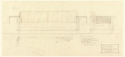 Salon Davenport, Résidence Henry J. Allen, Wichita, Kansas - Frank Lloyd Wright