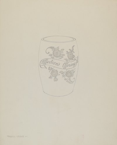 Chope en verre "bohémien" américain - Frank M. Keane