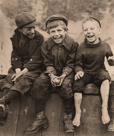 Trois garçons heureux, 1889 - Frank Meadow Sutcliffe