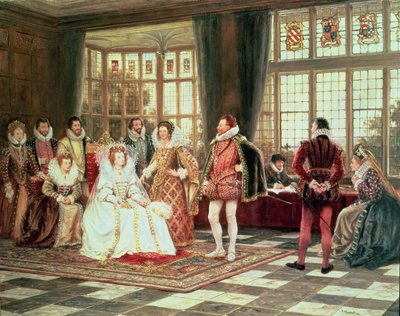 Reine Élisabeth I (1533-1603) à la cour - Frank Moss Bennett