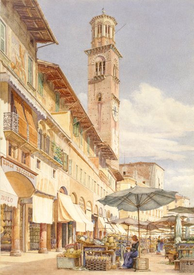 La Piazza delle Erbe, Vérone - Frank Randal