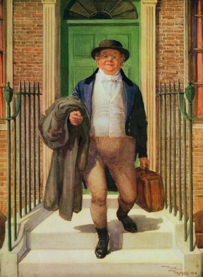 M. Pickwick quittant la maison - Frank Reynolds