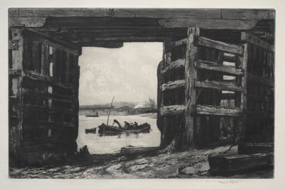 Une travée du vieux pont de Battersea - Frank Short