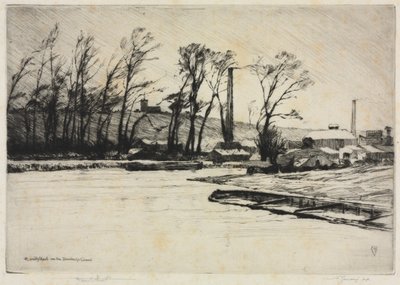Une rafale hivernale sur le canal de Stourbridge - Frank Short